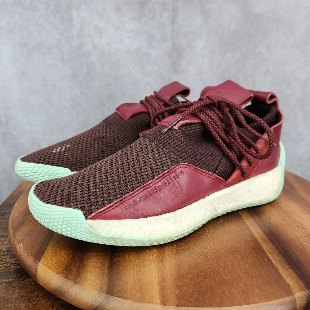 Adidas James Harden LS 2 Basketball‎ Shoes Mens 10.5 Maroon Mint Sneakers CG6277
